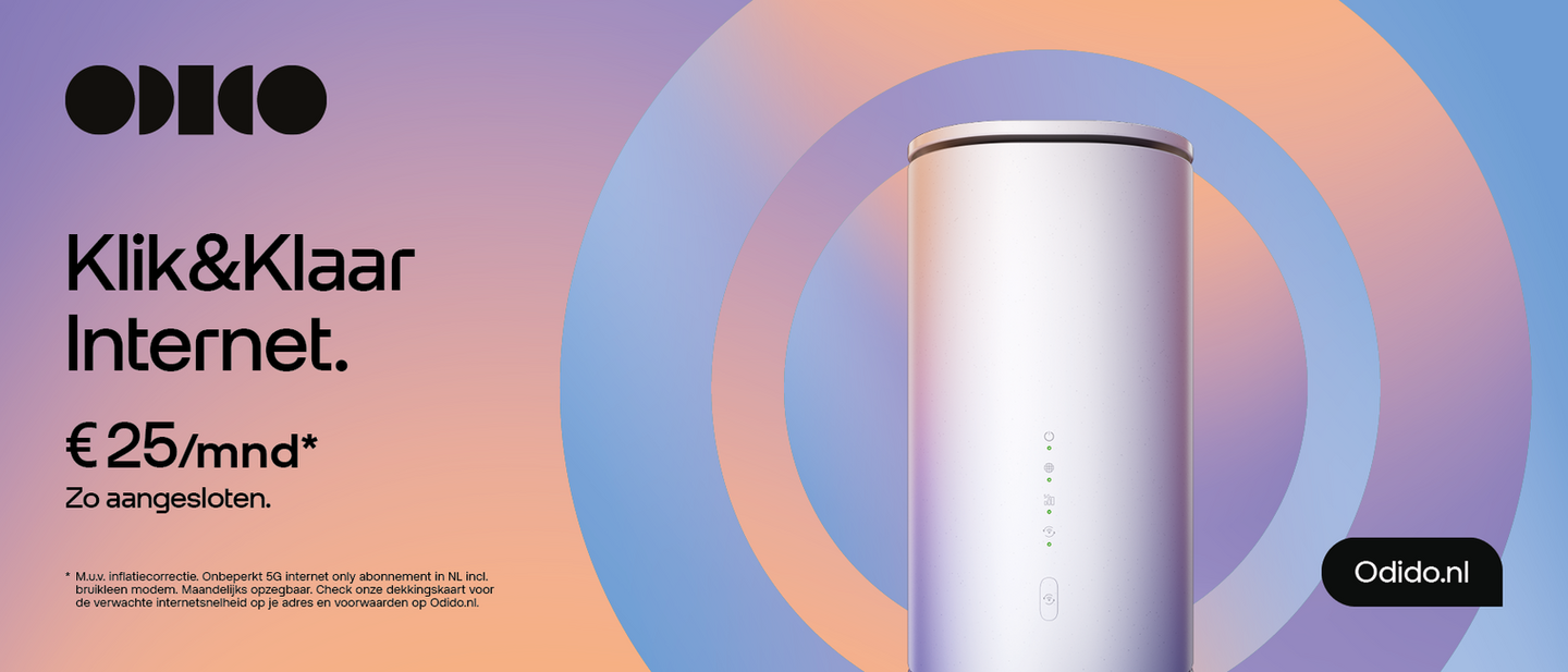 advertentie van odido als partner van teamnl en daarmee ook de paardensport