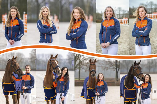 leden van het knhs talententeam 2024 staan met zijn allen op de foto